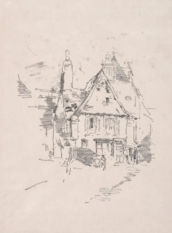 Gabled Roofs, Vitré, detail