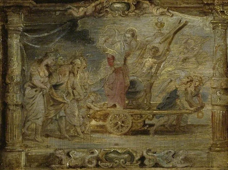 The Triumph of the Eucharist over Philosophy and Science, detail
