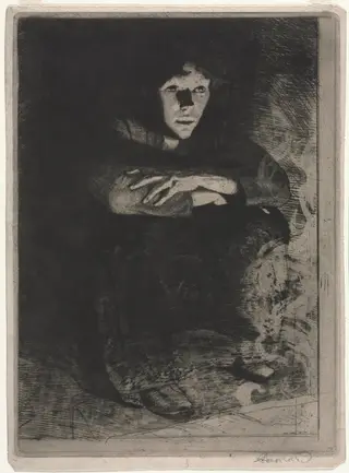 In the Ashes, by Albert Besnard, 1887