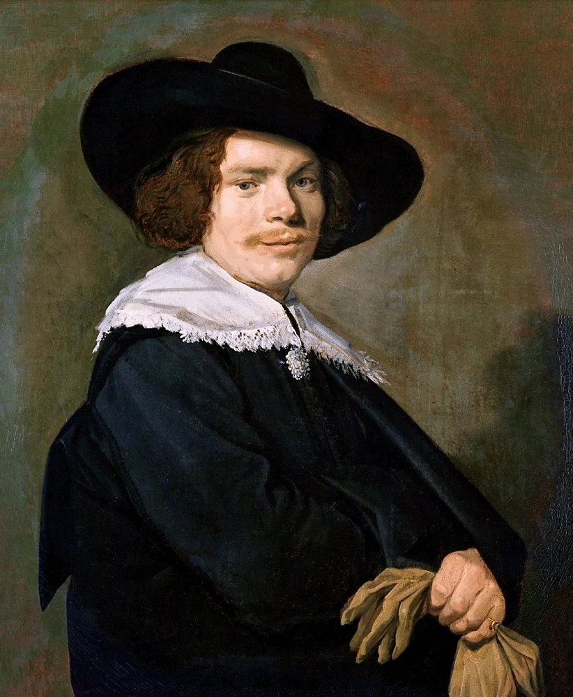 Portrait of a young man, detail