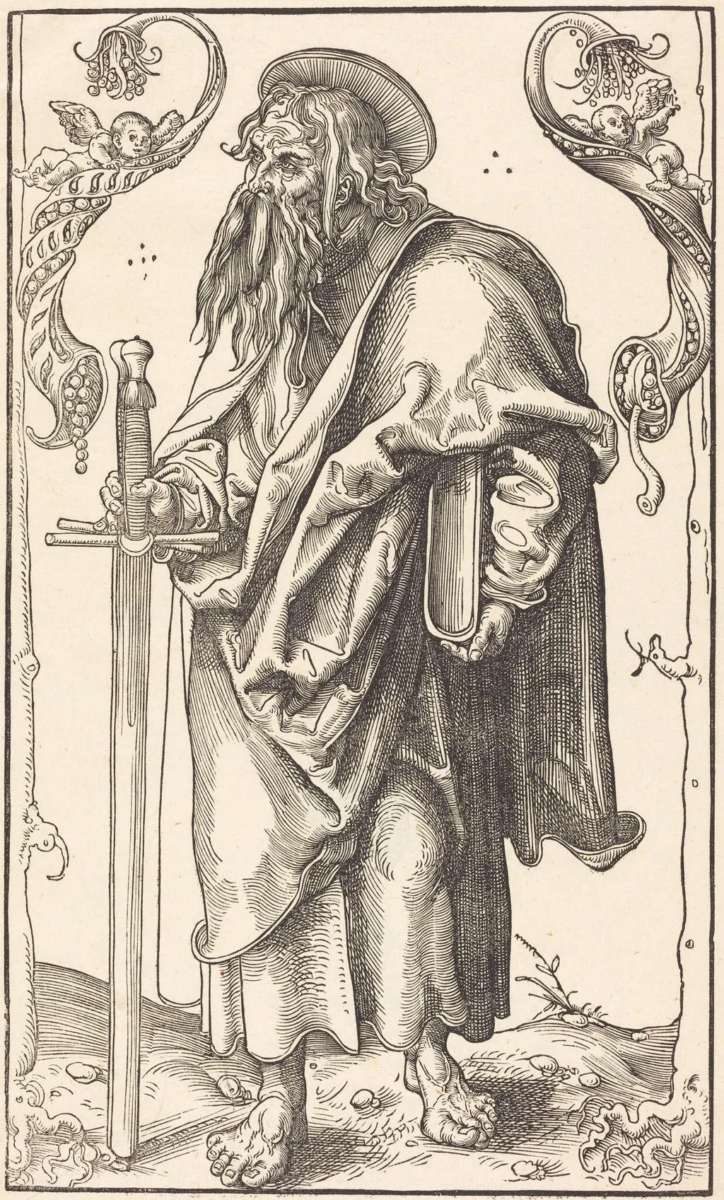 Saint Paul, by Lucas Cranach the Elder, ink, 1512