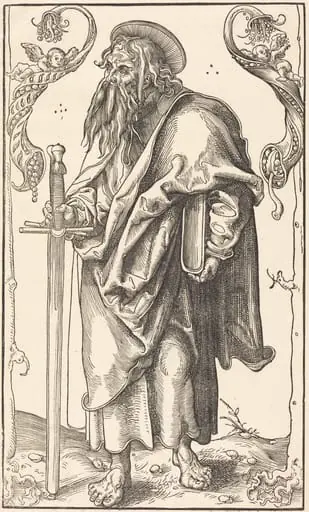 Saint Paul, by Lucas Cranach the Elder, ink, 1512