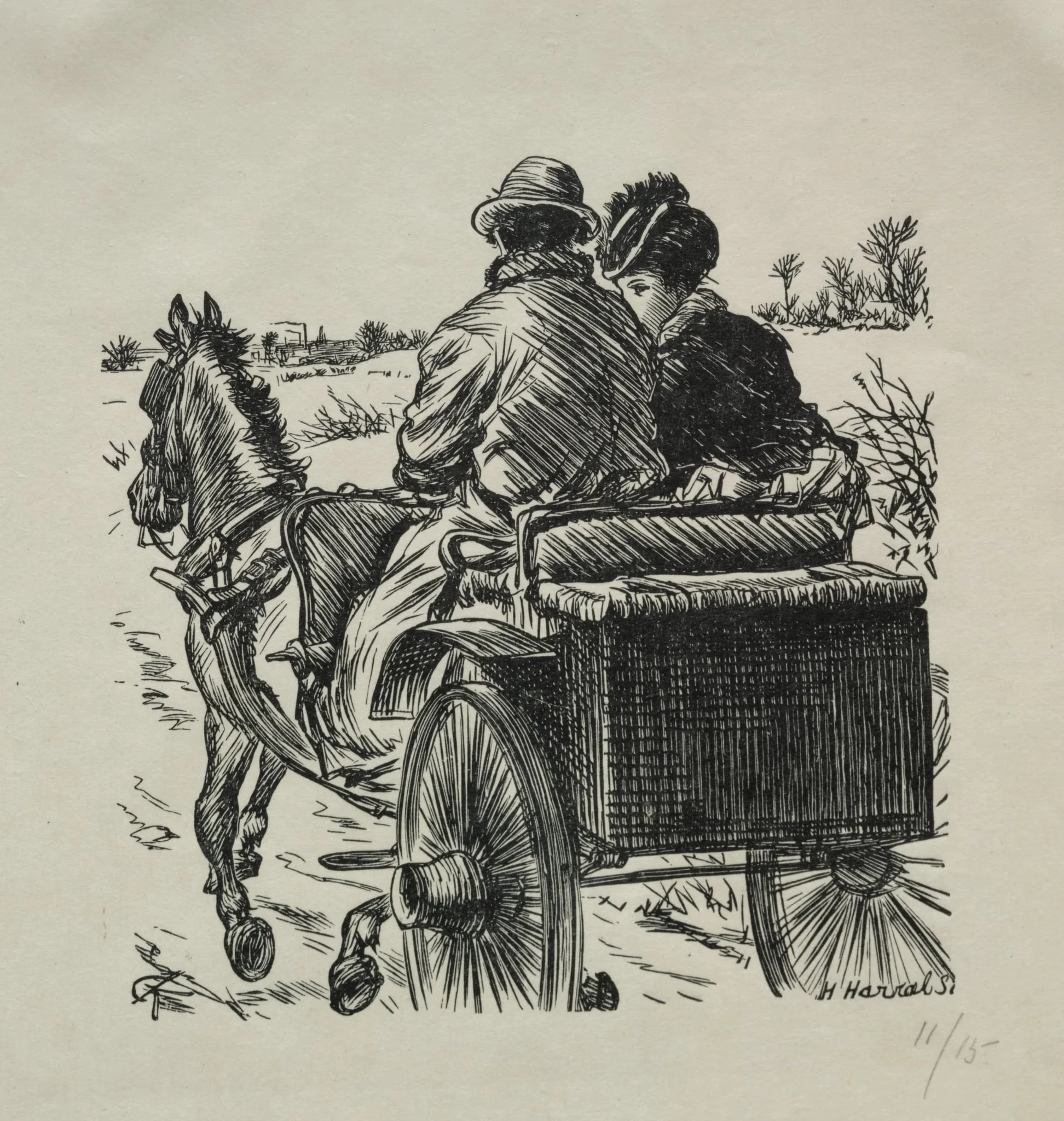 The Coat with a Fur Lining, detail