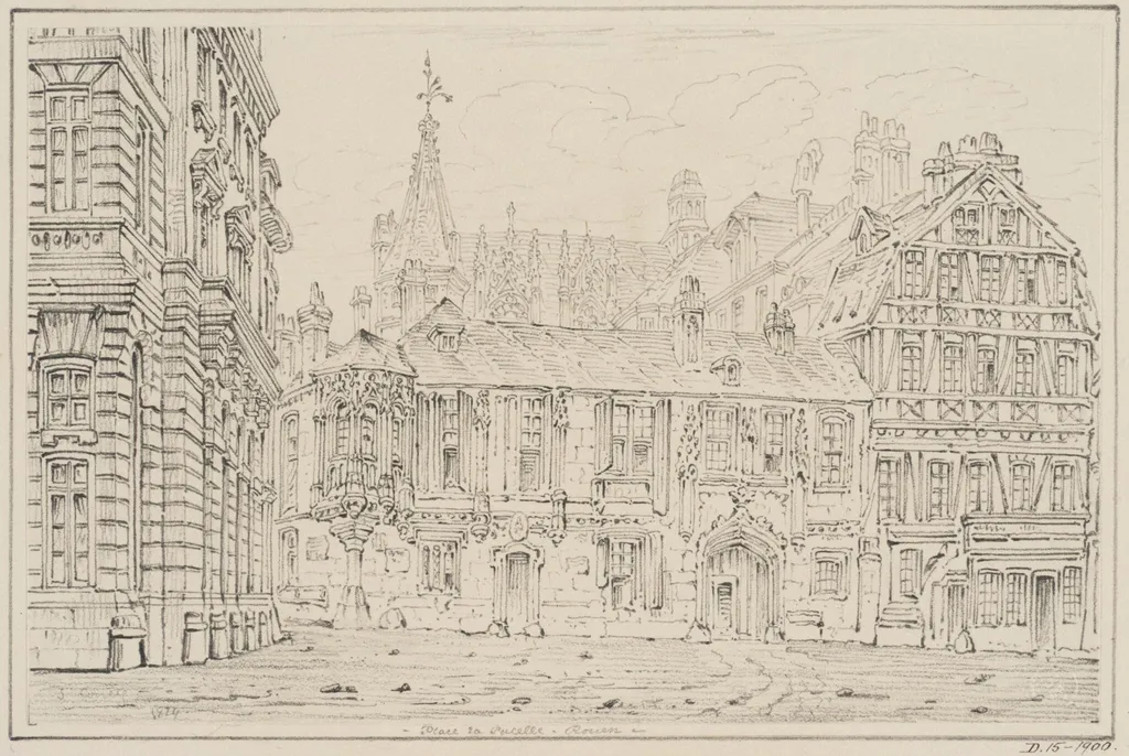 Place de la Pucelle in Rouen, by Coney, 1824
