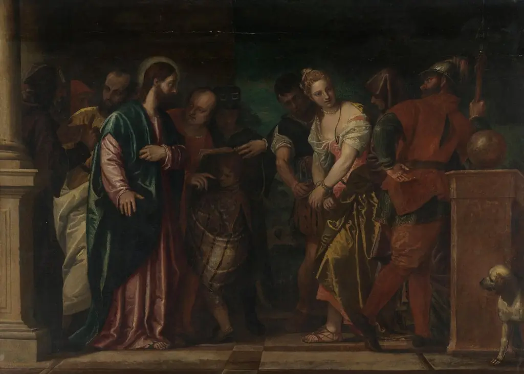 Christus und die Ehebrecherin, by Paolo Veronese, unspecified, 1558