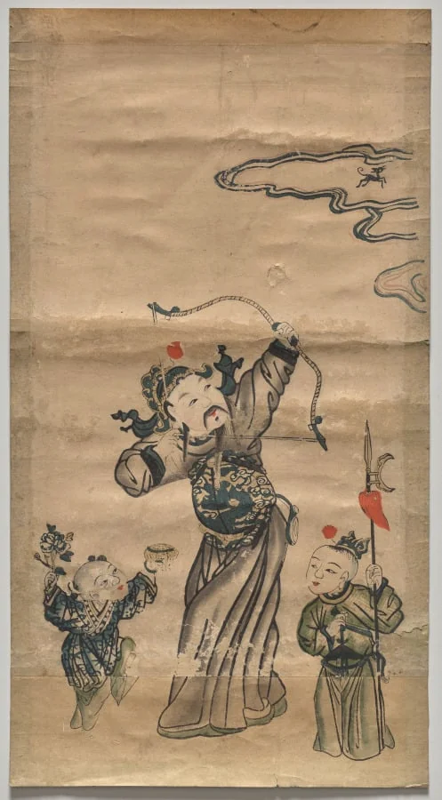 Zhang Xian Shoots the Heavenly Dog, detail