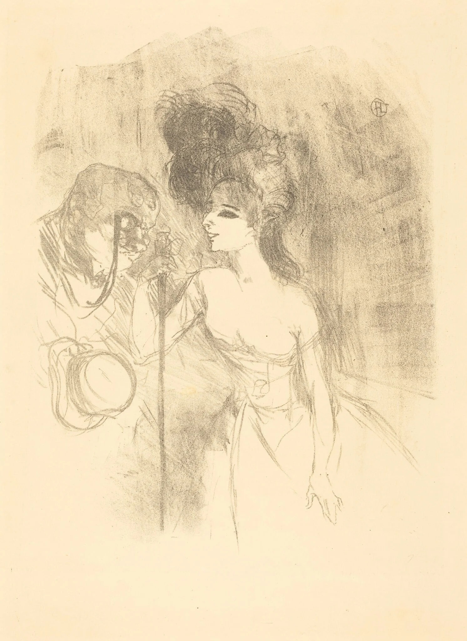 Anna Held and Baldy (Anna Held et Baldy), detail