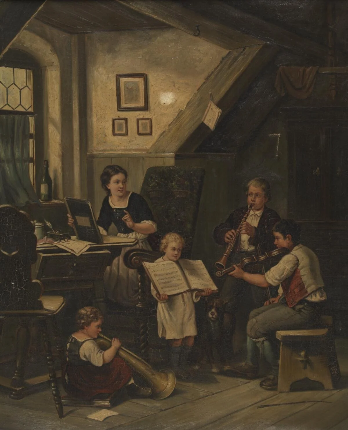 musical party, detail
