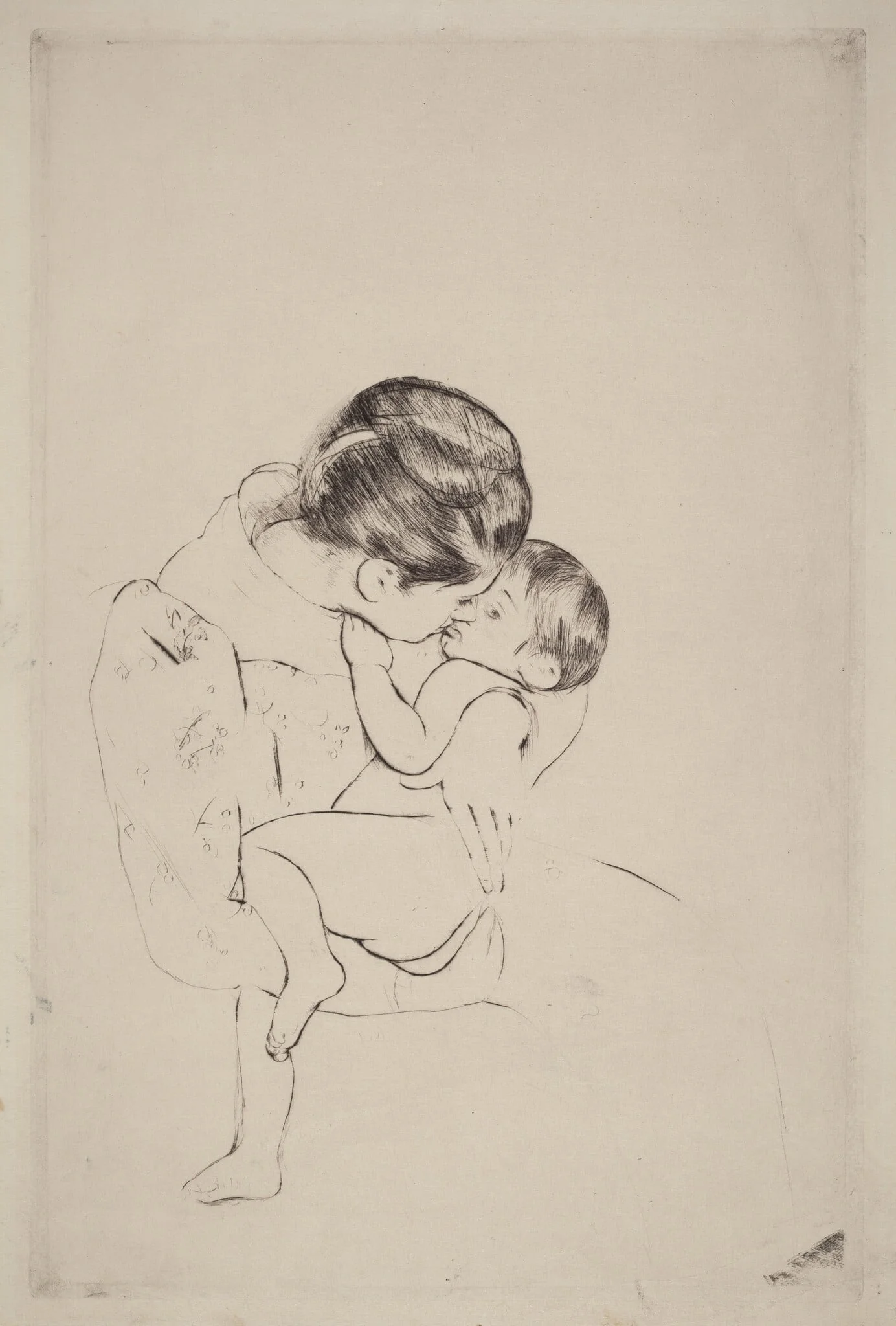 Mother's Kiss, detail