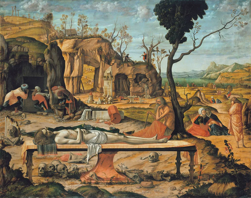 Preparation of Christ's Tomb, by Vittore Carpaccio, oil, 1505