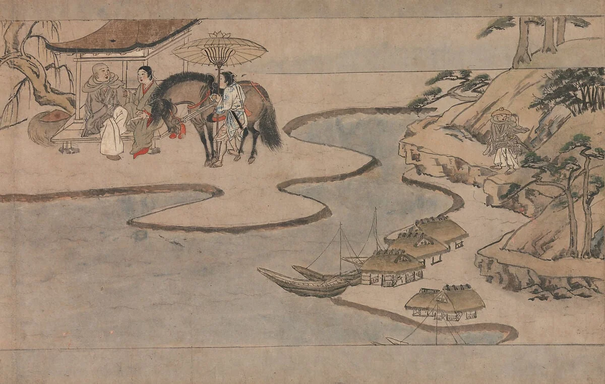 秋夜長物語絵巻|A Long Tale for an Autumn Night (Aki no yo nagamonogatari), detail