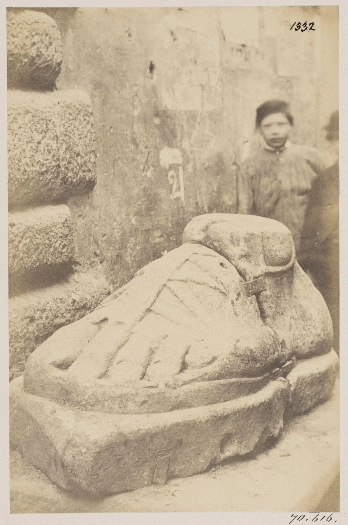 Sculpture - Foot of a colossal Statue, called Piè di Marmo, detail