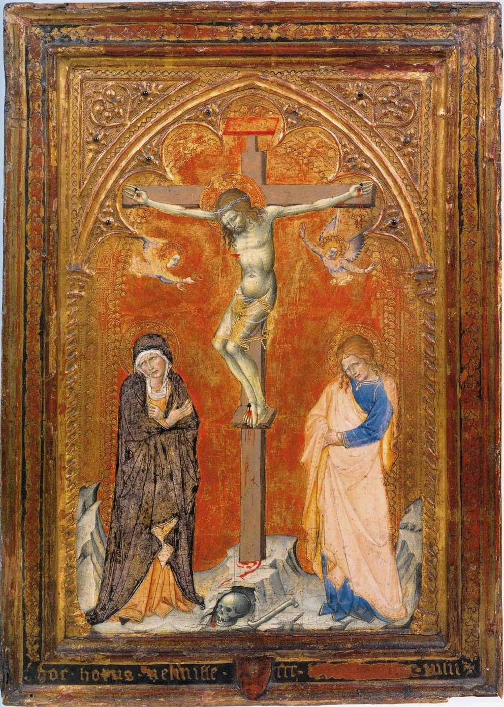 Crucifixion with the Virgin and Saint John the Evangelist, by Francesco di Vannuccio, unspecified
