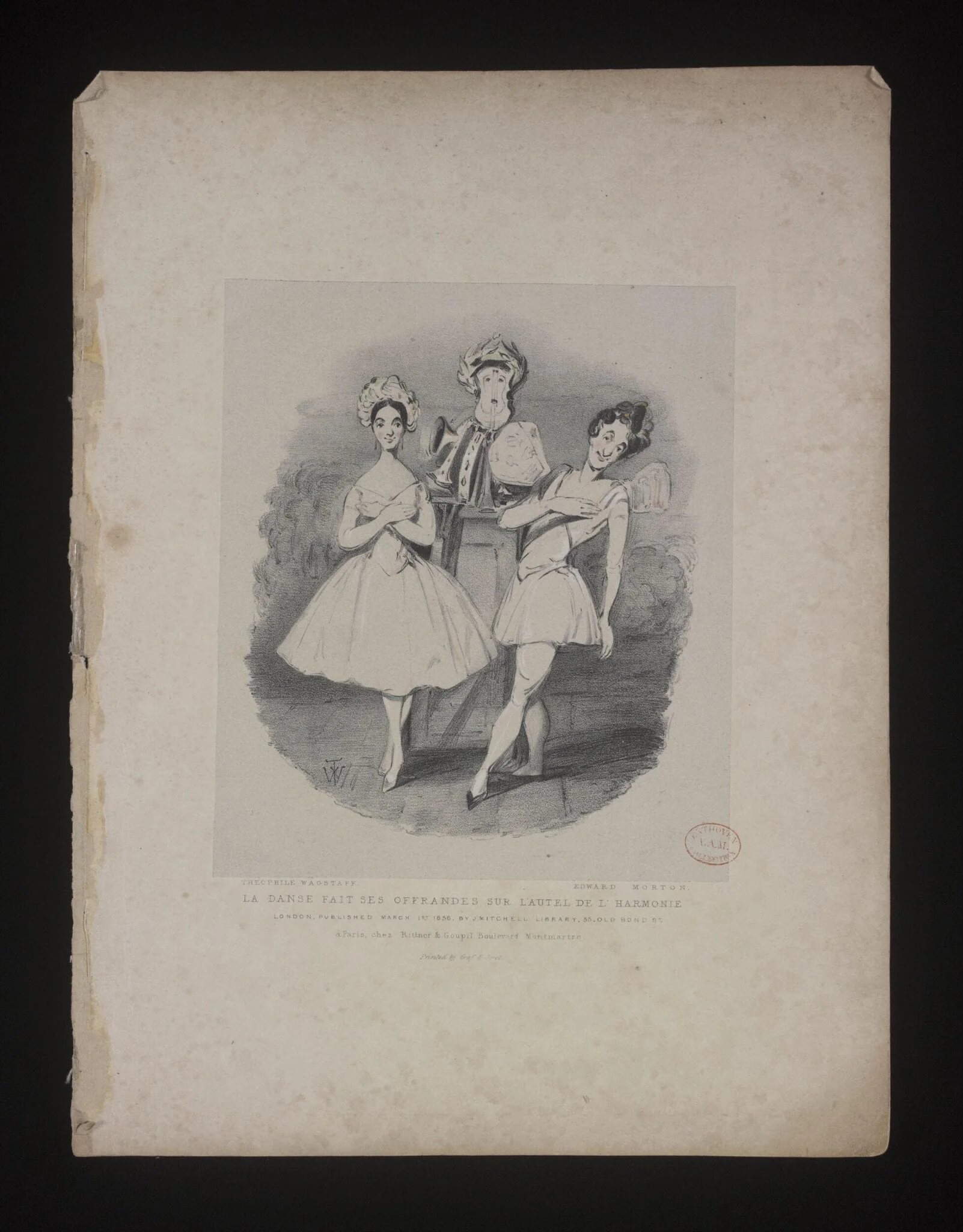 La danse fait ses offrandes sur l'autel de l'harmonie, detail