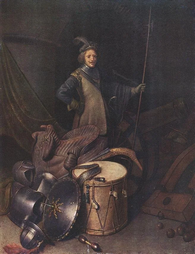 Portrait of an Officer, detail
