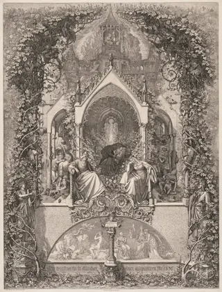 Little Briar Rose (Sleeping Beauty), by Eugen Napoleon Neureuther, 1836