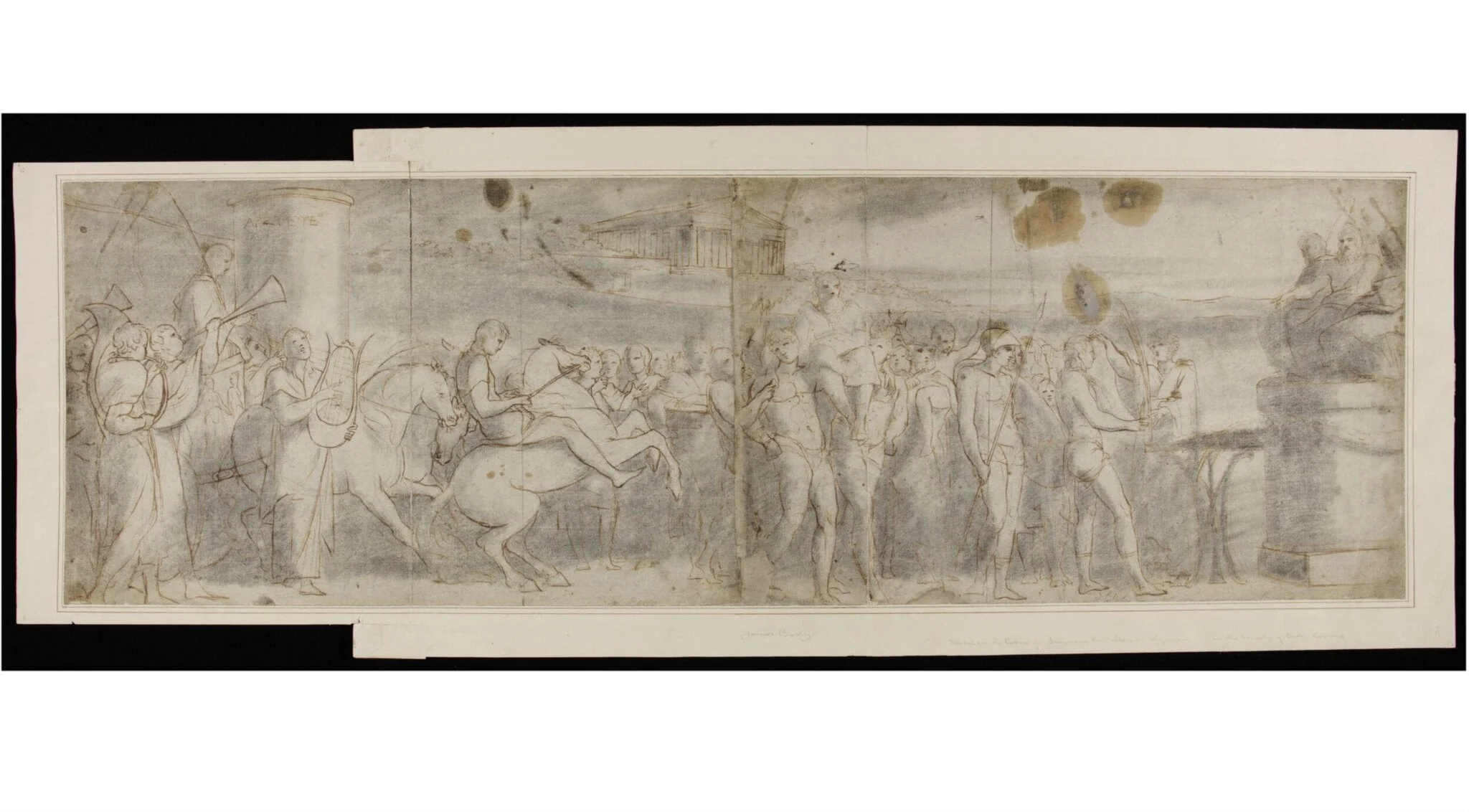 Crowning the Victors at Olympia. Study for a picture in the Rooms of the Society of Arts., detail