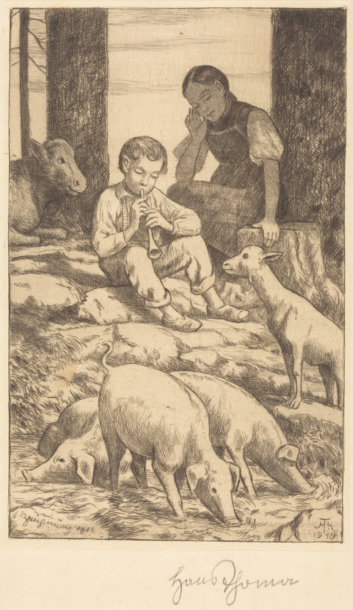 Pastoral, detail
