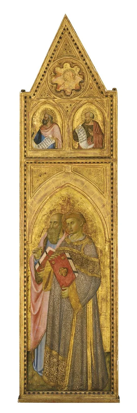 Saint John the Evangelist and a Deacon Saint (right panel), detail
