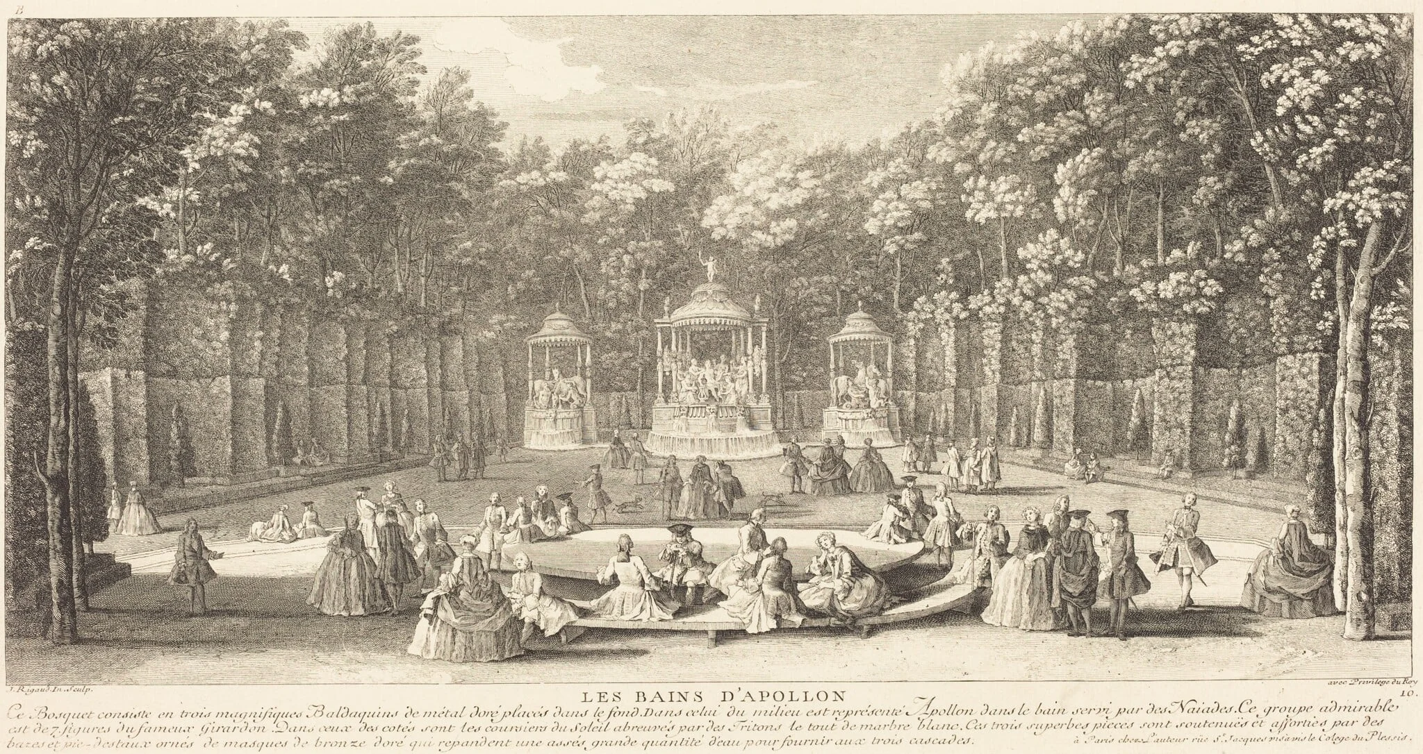Les Bains d'Apollon, detail