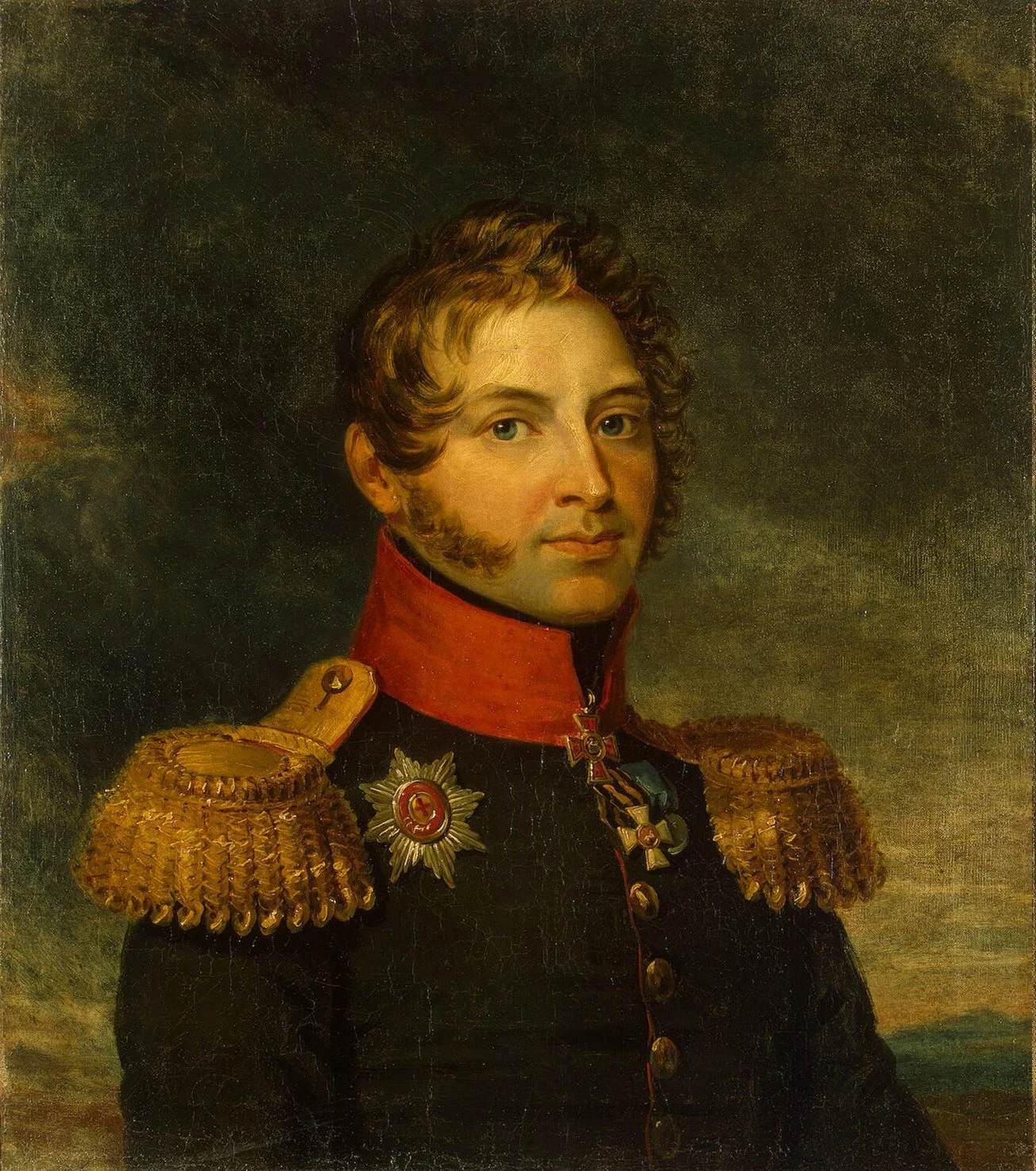 Portrait of Alexander P. Kutuzov (1777-1817), detail