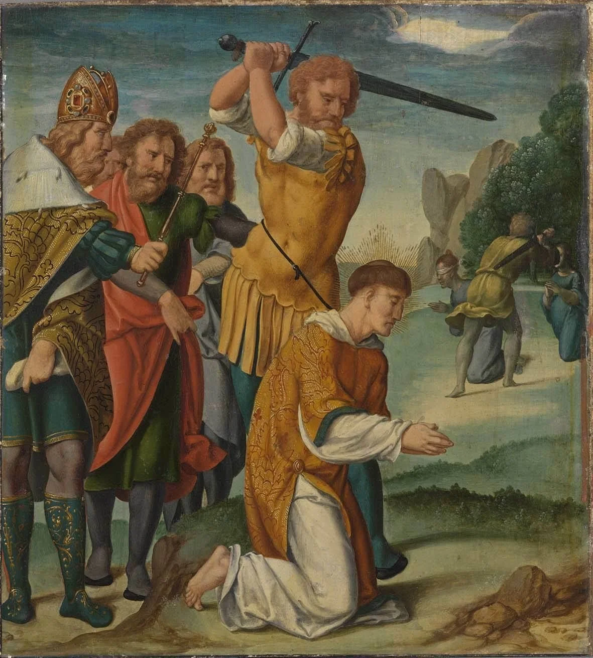 Cyriakus-Folge: Tod des hl. Cyriakus, detail