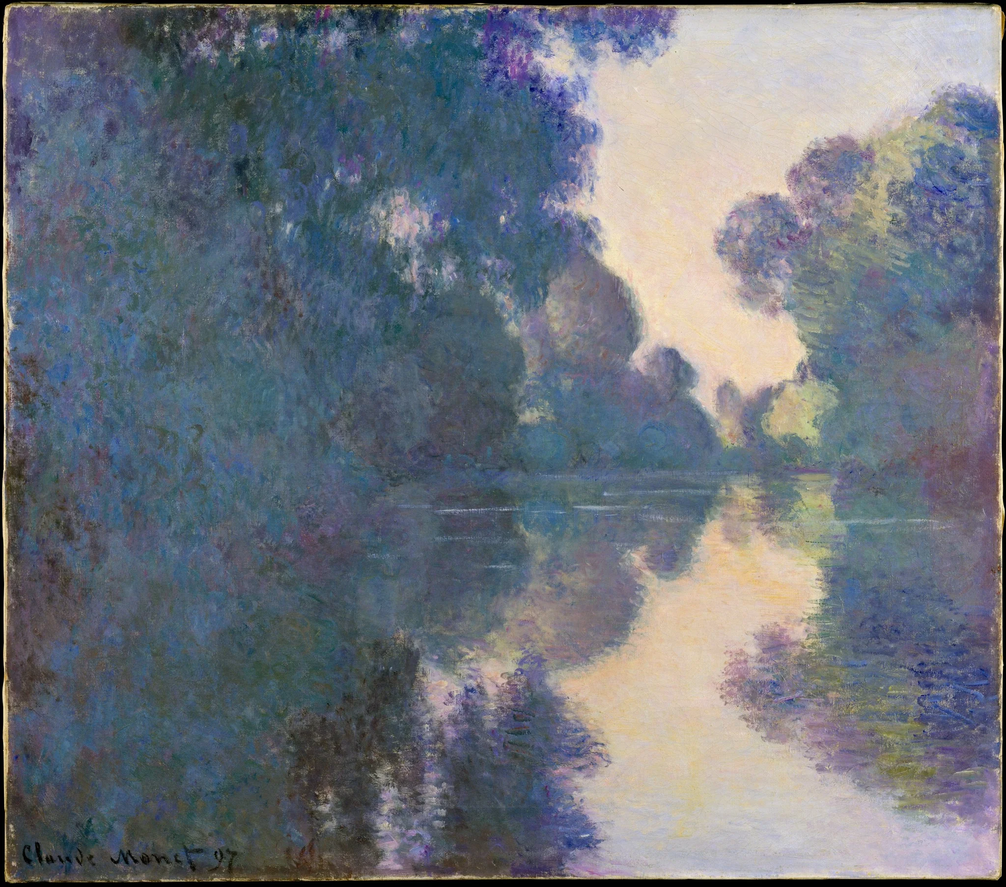 Morning on the Seine near Giverny, detail