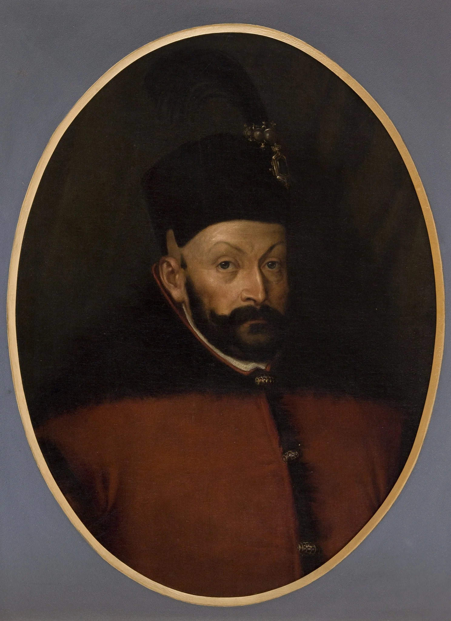 Portret Stefana Batorego (1533-1586), króla Polski, detail