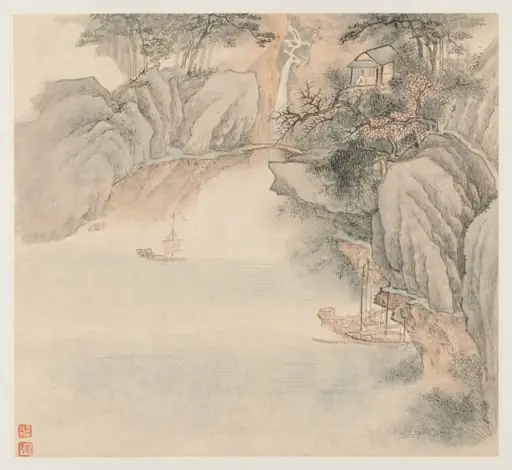 Album of Landscapes: Leaf 4, by Wang Gai, unspecified, 1677