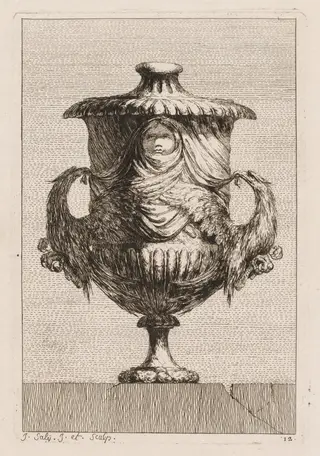 Suite of Vases:  Plate 12, by Jacques François Saly, 1746