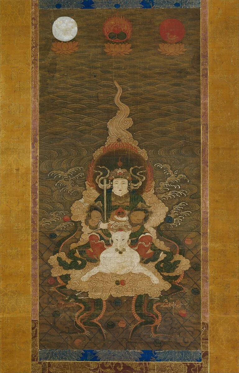 荼枳尼天像|Dakini, detail