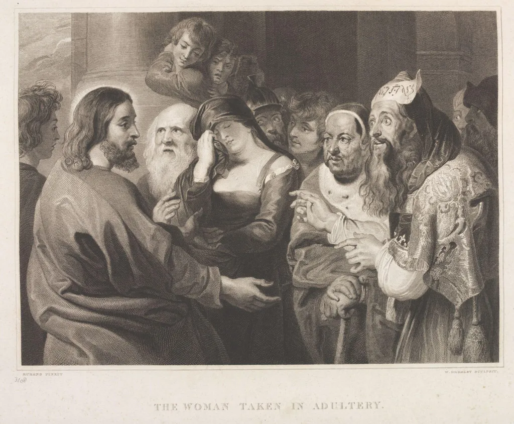 The Woman Taken in Adultery, by William Bromley