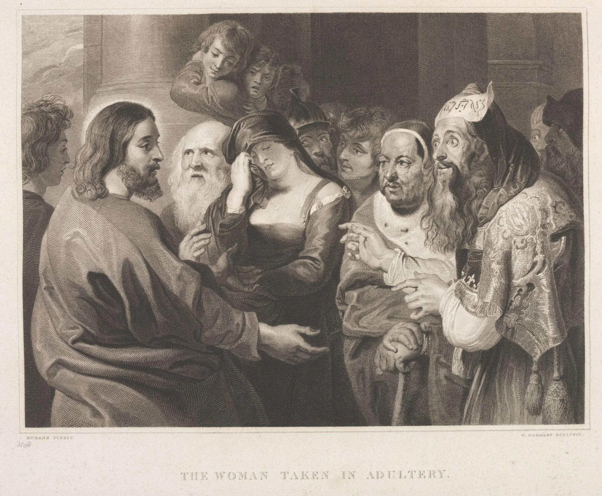 The Woman Taken in Adultery, detail