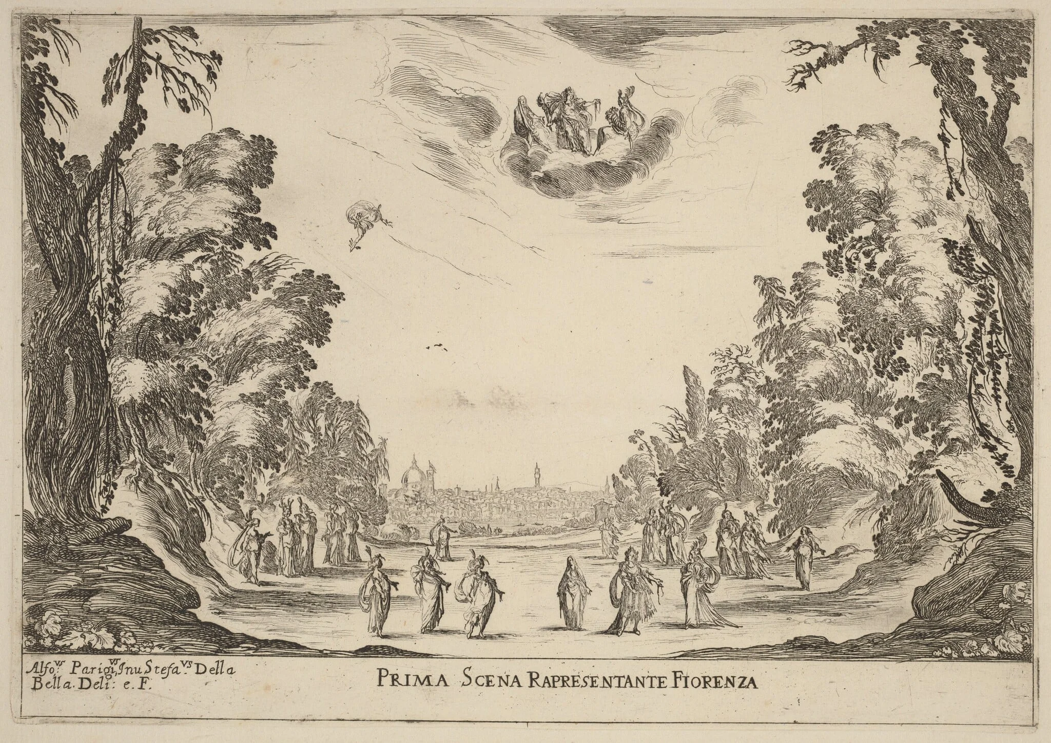 Prima Scena Representanta Firenza, detail