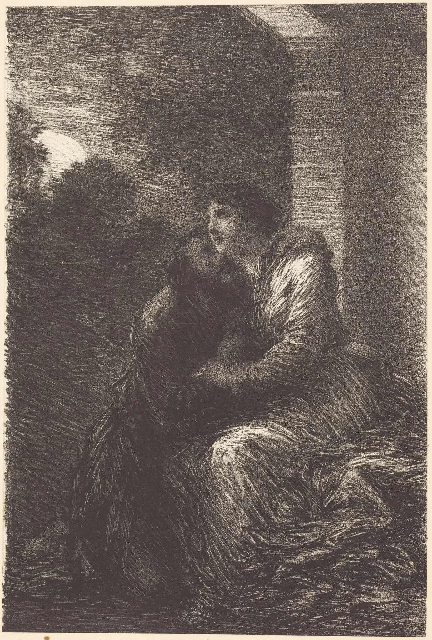 Love Scene from Act III of "Lohengrin", detail