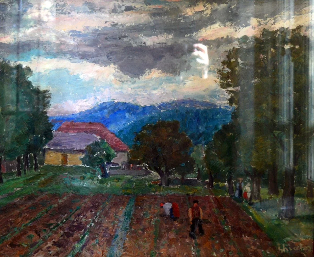 Peisaj la Horezu, detail