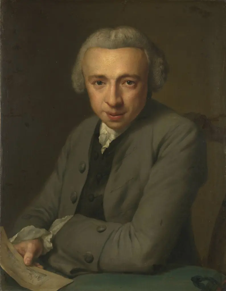 Portrait of Louis Métayer Phz., Goldsmith and Art Collector, by George van der Mijn, oil, 1759