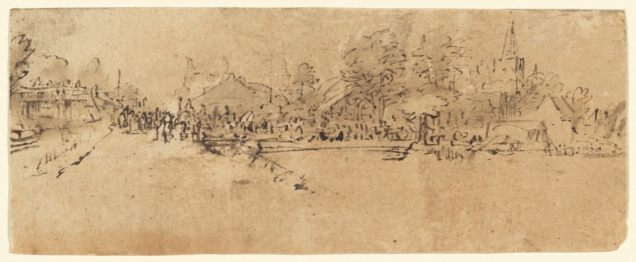 View of Diemen, detail