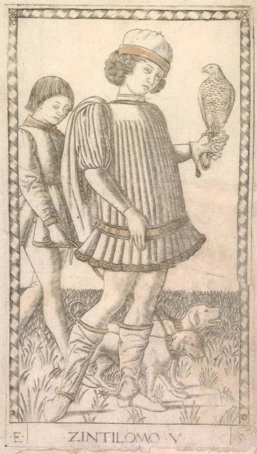 Gentleman (from the Tarocchi series E: Conditions of Man, #5), detail