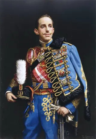 Alfonso XIII, by Román Navarro, oil, 1912