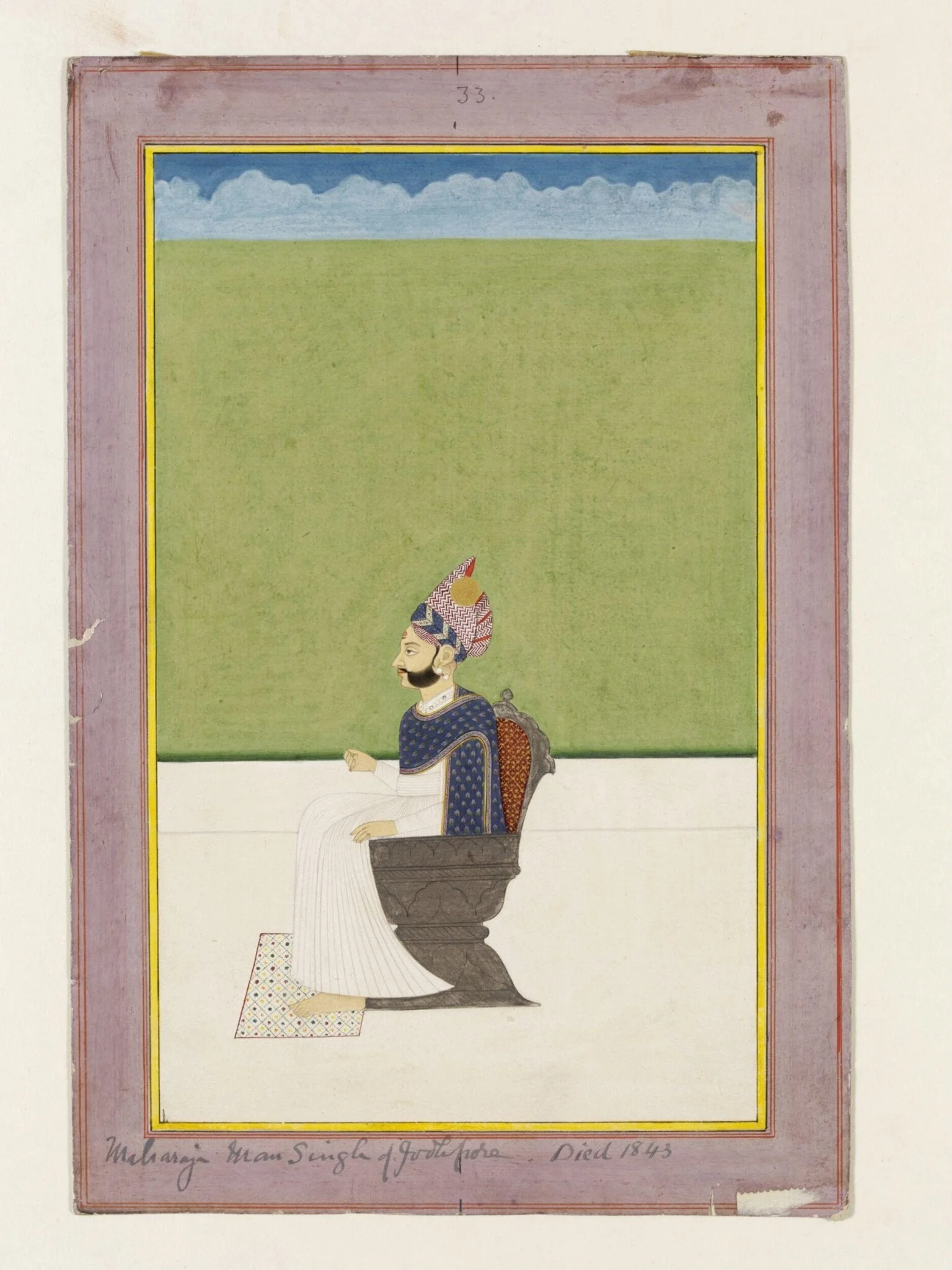 Maharaja Man Singh, detail