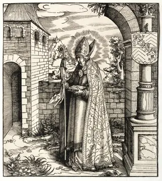 Saints Connected with the House of Hapsburg:  A General Account of the Ancestry of Emperor Maximilian I, by Leonhard Beck, 1521