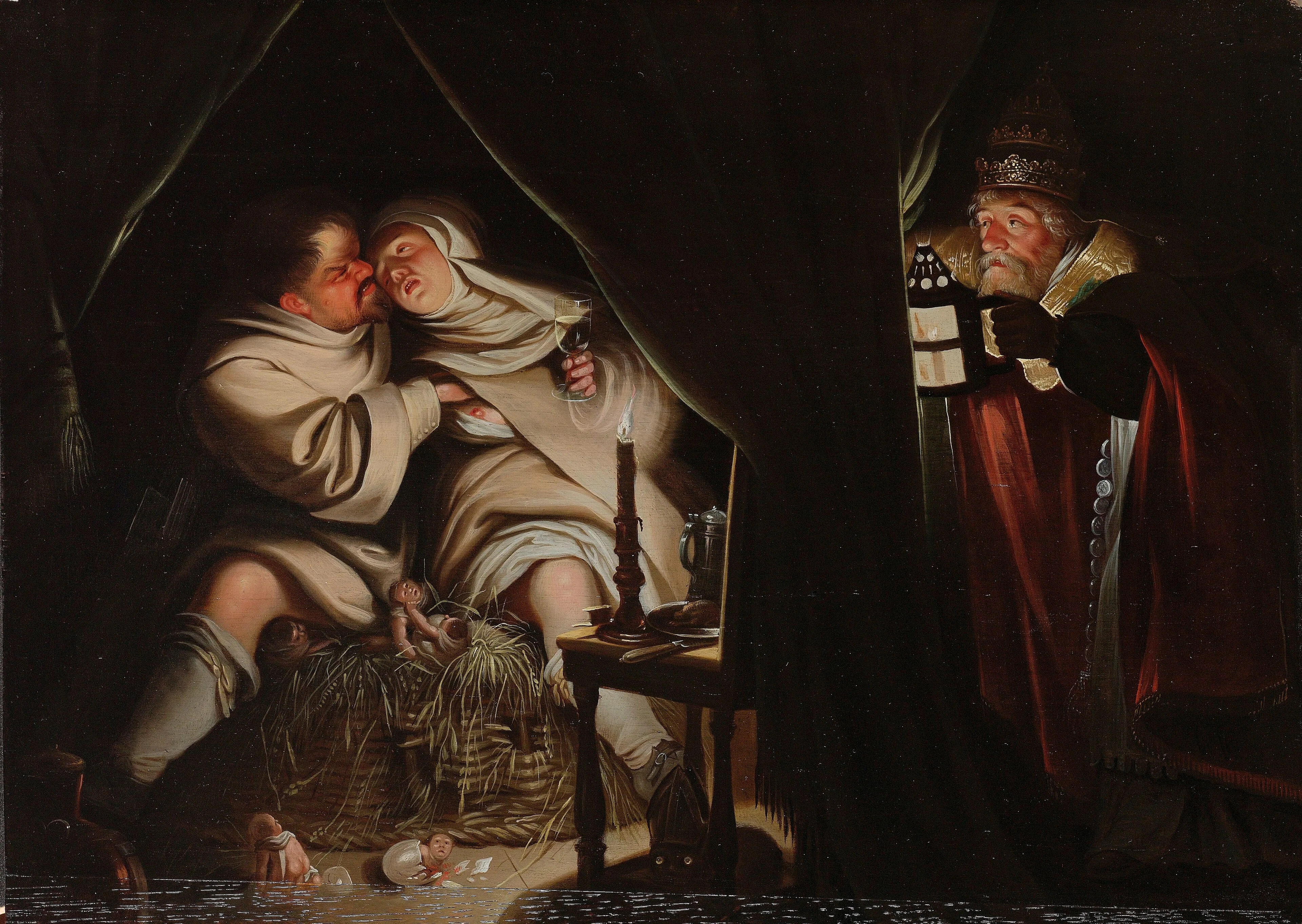 Satire on Celibacy, detail