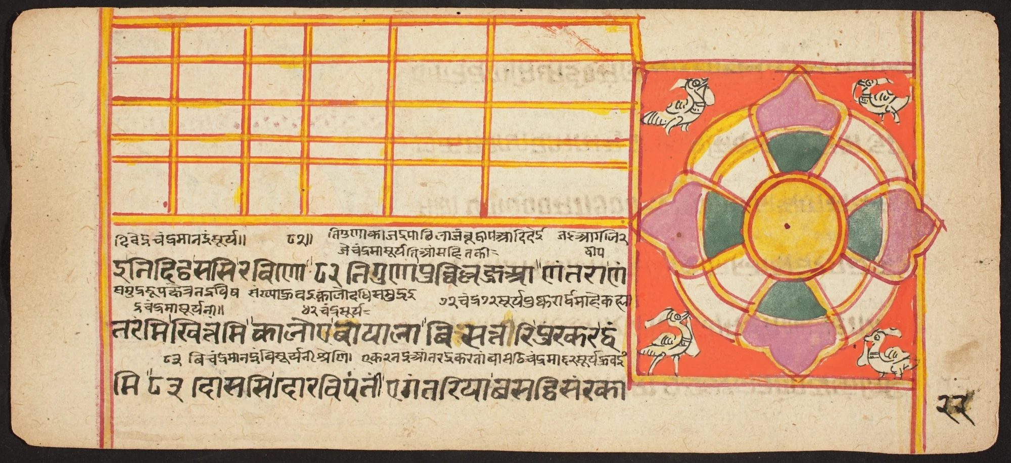 Tantric Manuscript "Sangrahani Sutra", detail