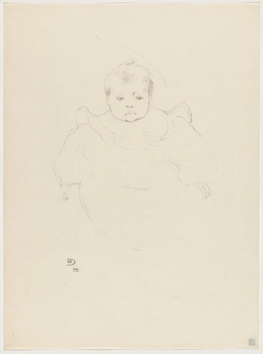 Petit portrait, by Maurice Dumont, ink, 1895