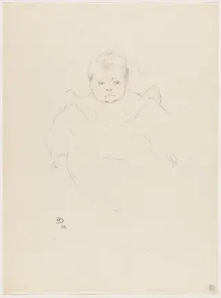 Petit portrait, by Maurice Dumont, ink, 1895