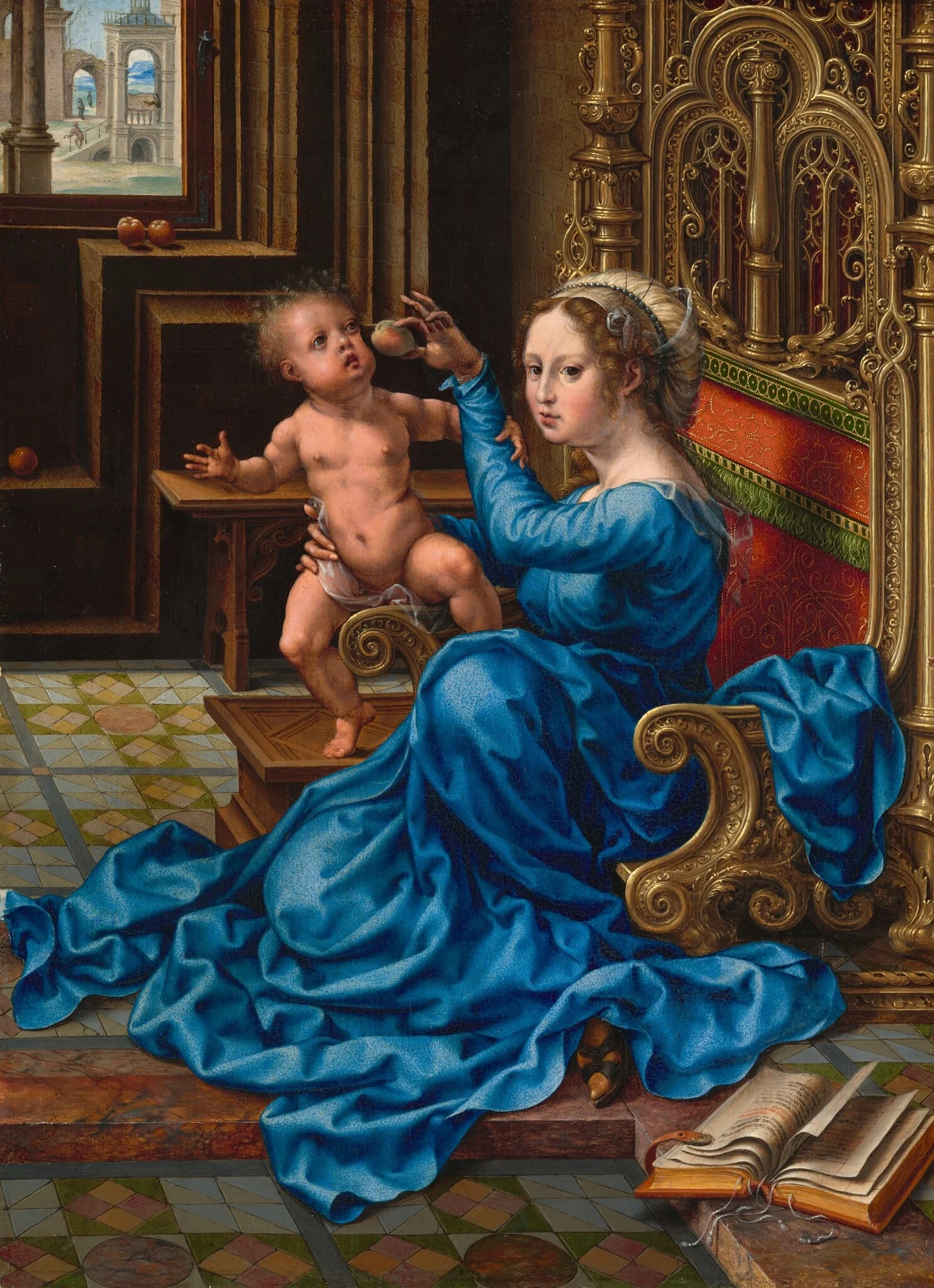 Madonna and Child, detail