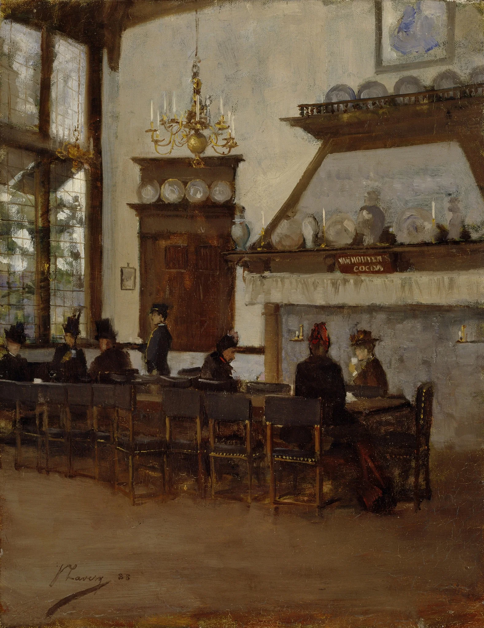 The Dutch Cocoa House at the Glasgow International Exhibition of 1888, detail
