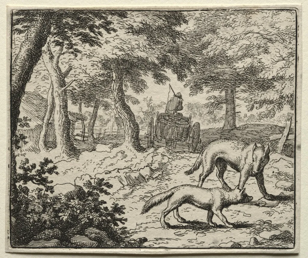Reynard the Fox:  The Badger's Defense of Reynard, by Allart van Everdingen, 1662