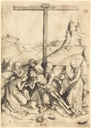 The Lamentation, by Master BM, ink, 1485